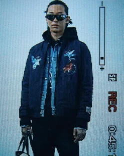 Discount Ksubi Nft Reversible Bomber Jacket Midnight
