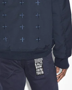 Discount Ksubi Nft Reversible Bomber Jacket Midnight