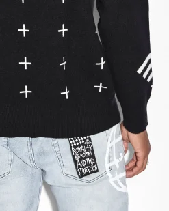 Fashion Ksubi Offline Knit Crew Black
