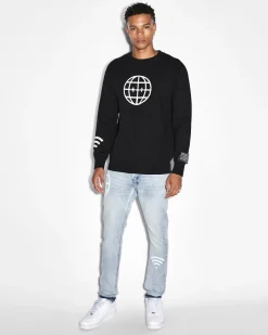Online Ksubi Offline Knit Crew Black