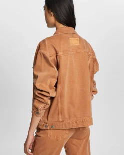 Best Sale Ksubi Oversized Jacket Brown Sugar