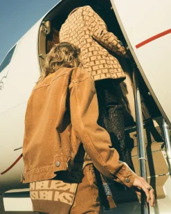 Best Sale Ksubi Oversized Jacket Brown Sugar