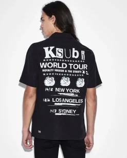 Fashion Ksubi Paste Up Resort Shirt Black
