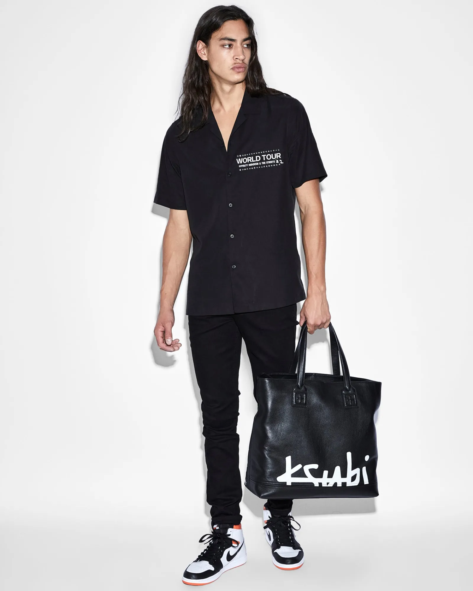 Fashion Ksubi Paste Up Resort Shirt Black