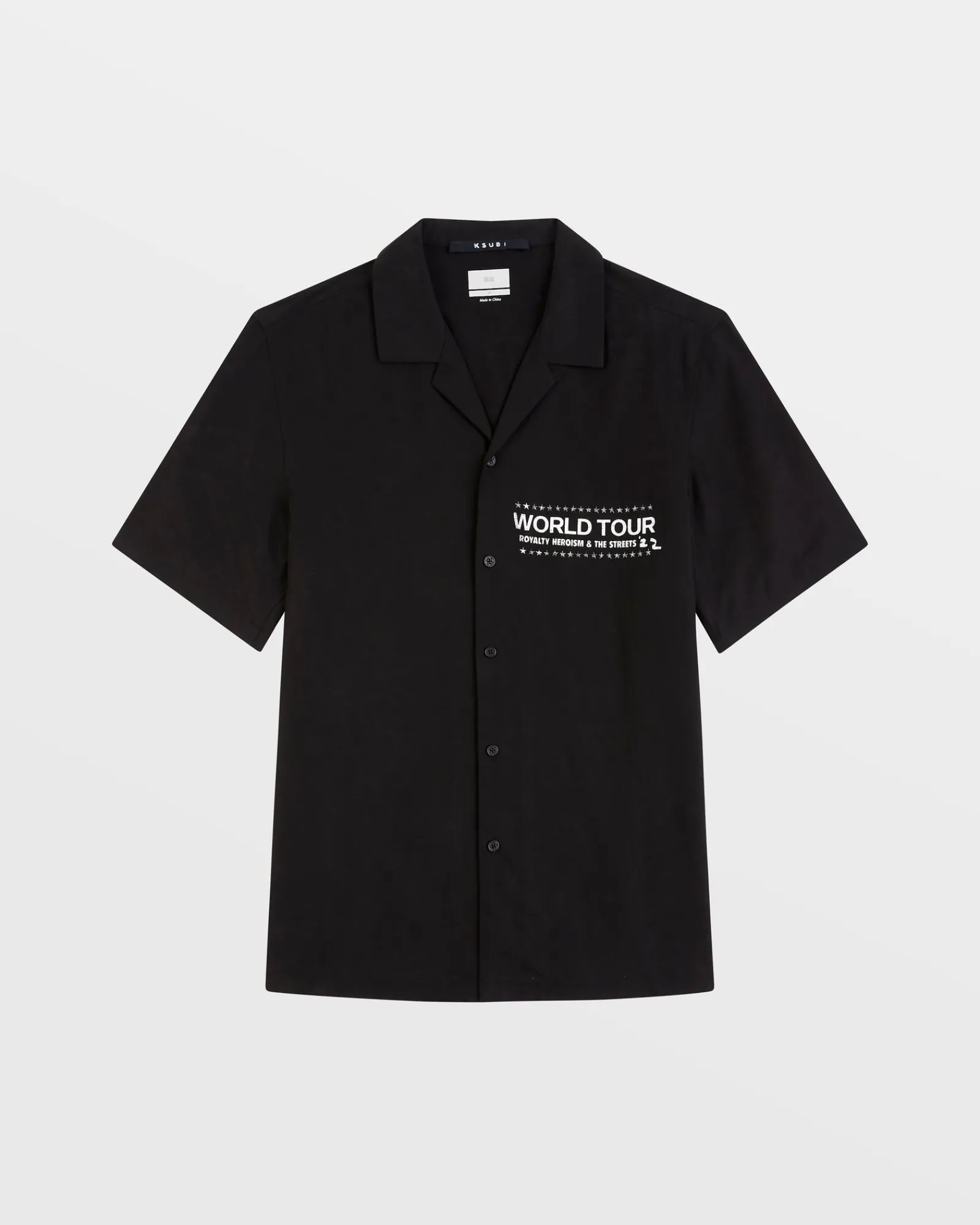 Fashion Ksubi Paste Up Resort Shirt Black