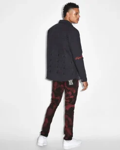 Cheap Ksubi Pixel Quilted Ls Shirt Black