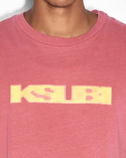 Best Sale Ksubi Pixel Sign Biggie Ss Tee Sundown