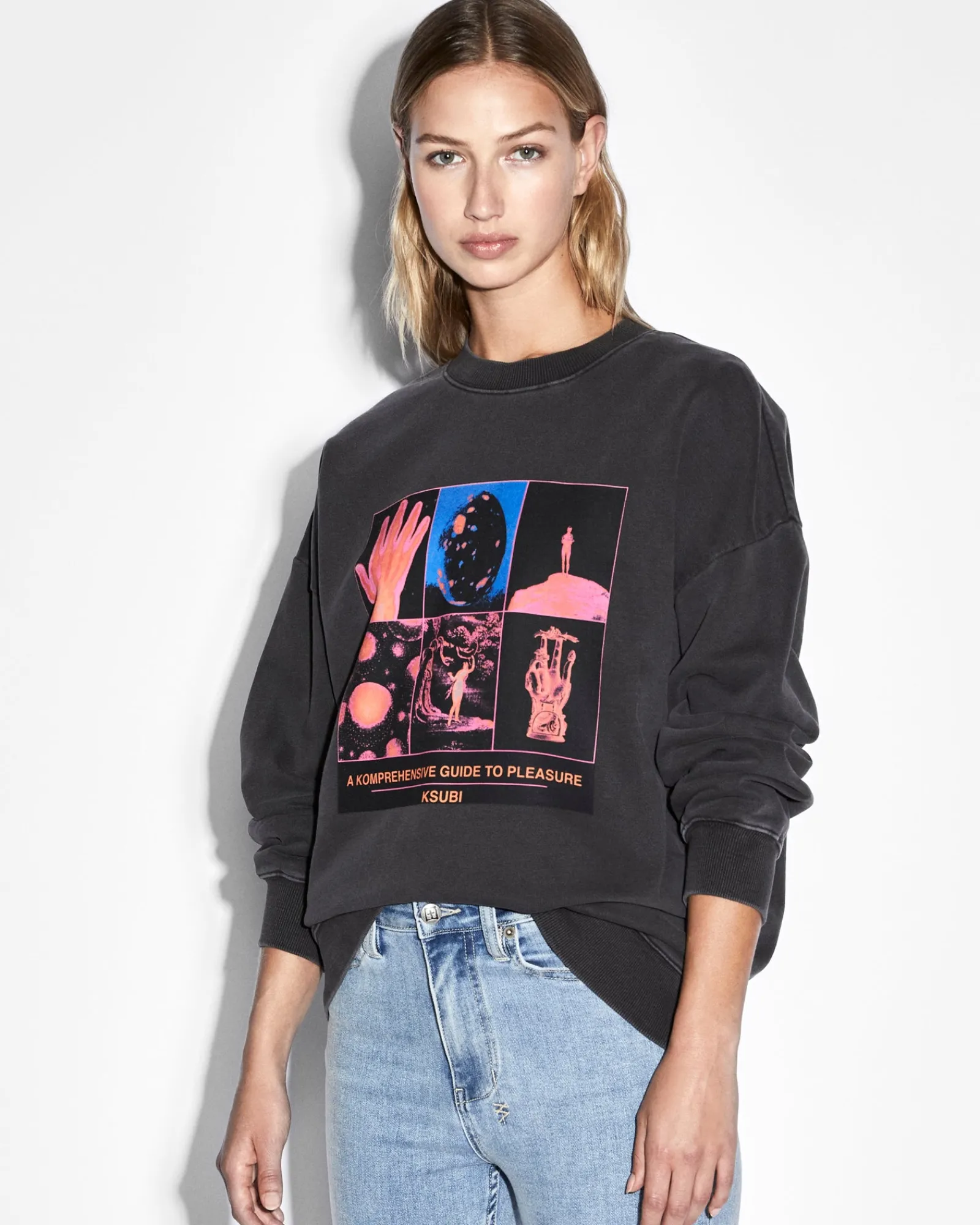 Flash Sale Ksubi Pleasure Guide Oh G Crew Black