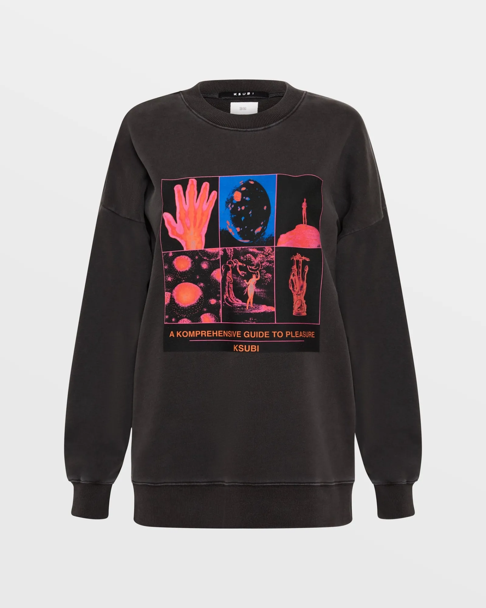 Flash Sale Ksubi Pleasure Guide Oh G Crew Black