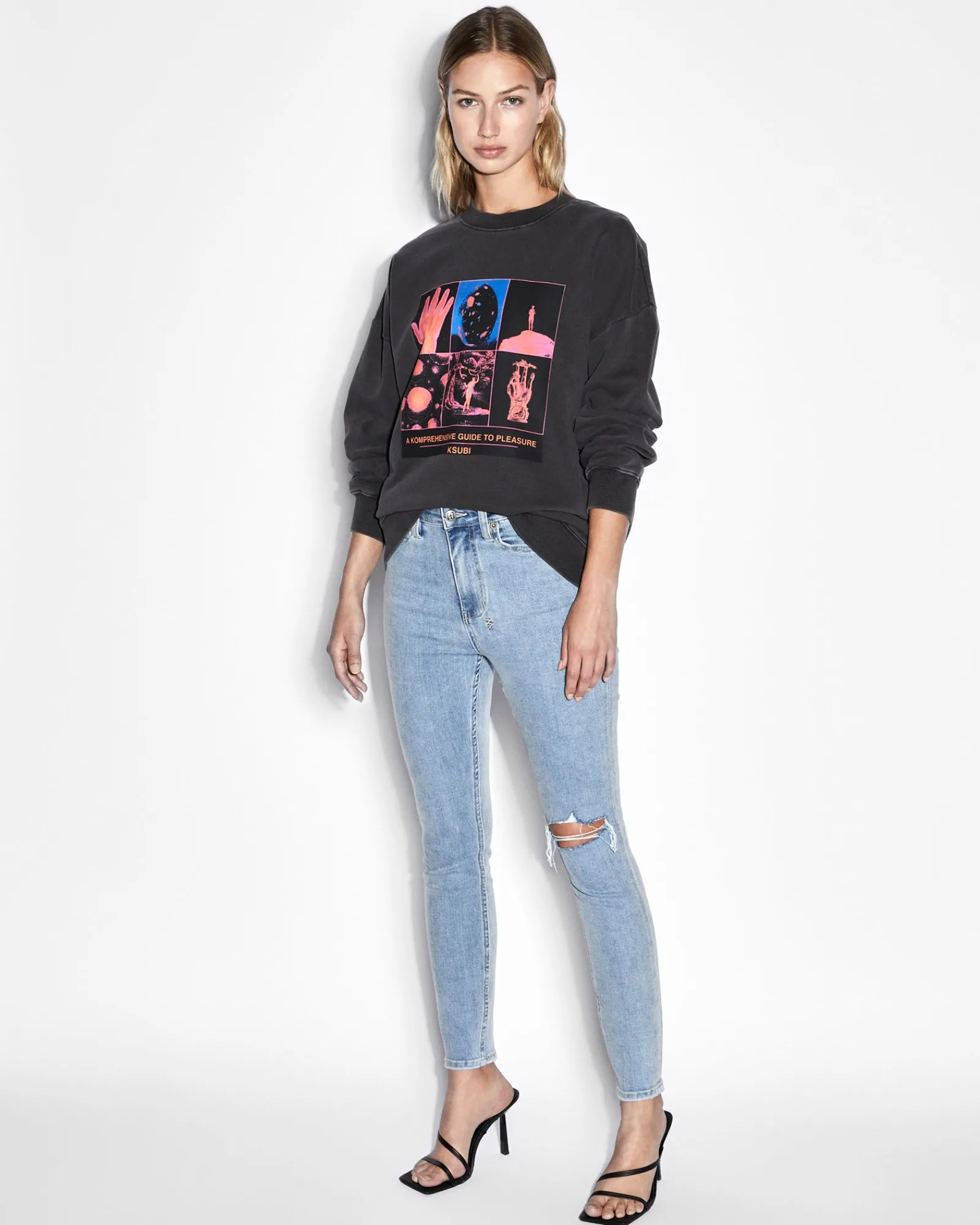 Flash Sale Ksubi Pleasure Guide Oh G Crew Black