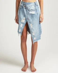 Flash Sale Ksubi Rap Midi Skirt Dirty Harry