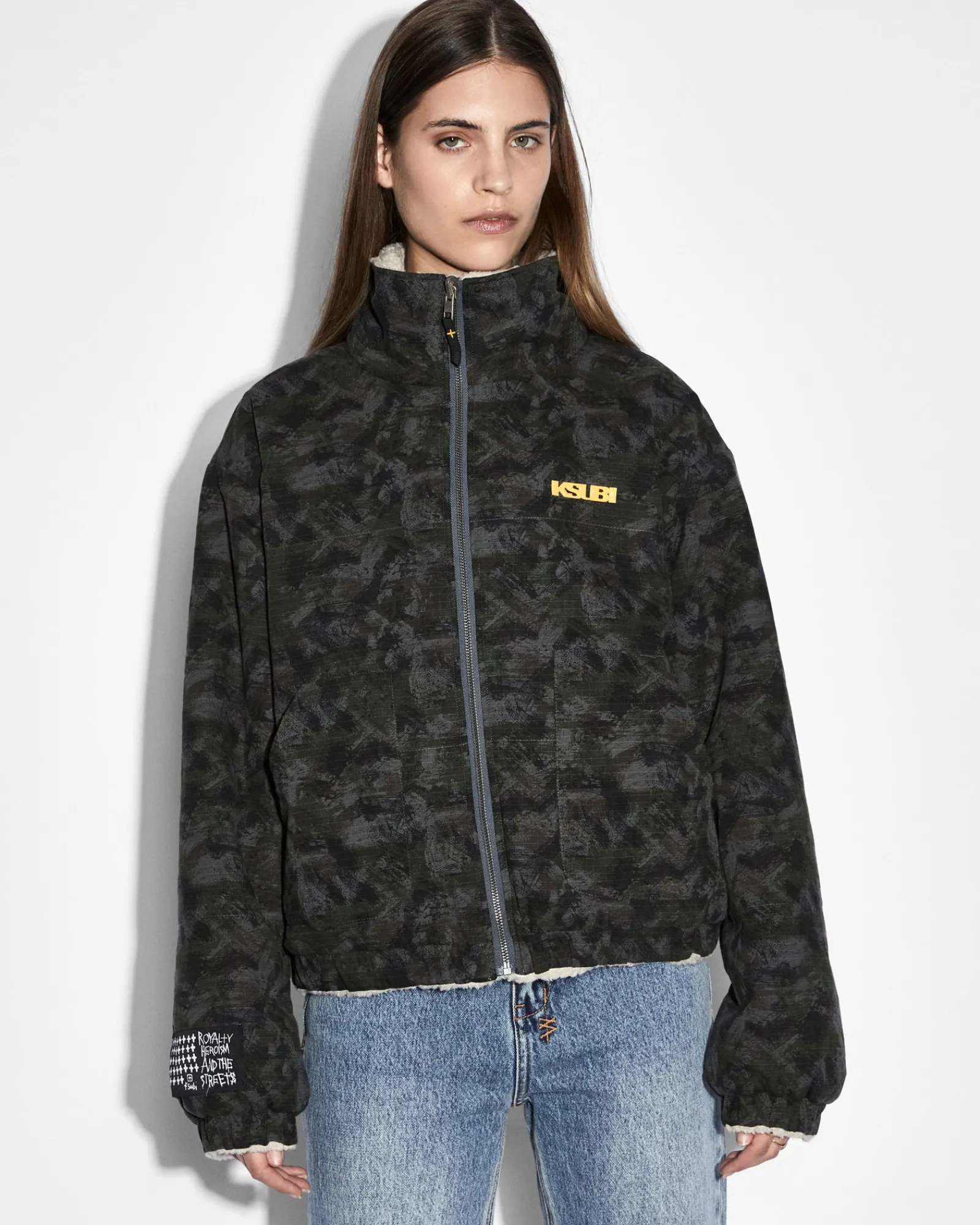 Flash Sale Ksubi Reversible Puffer Jacket Camo / Ecru