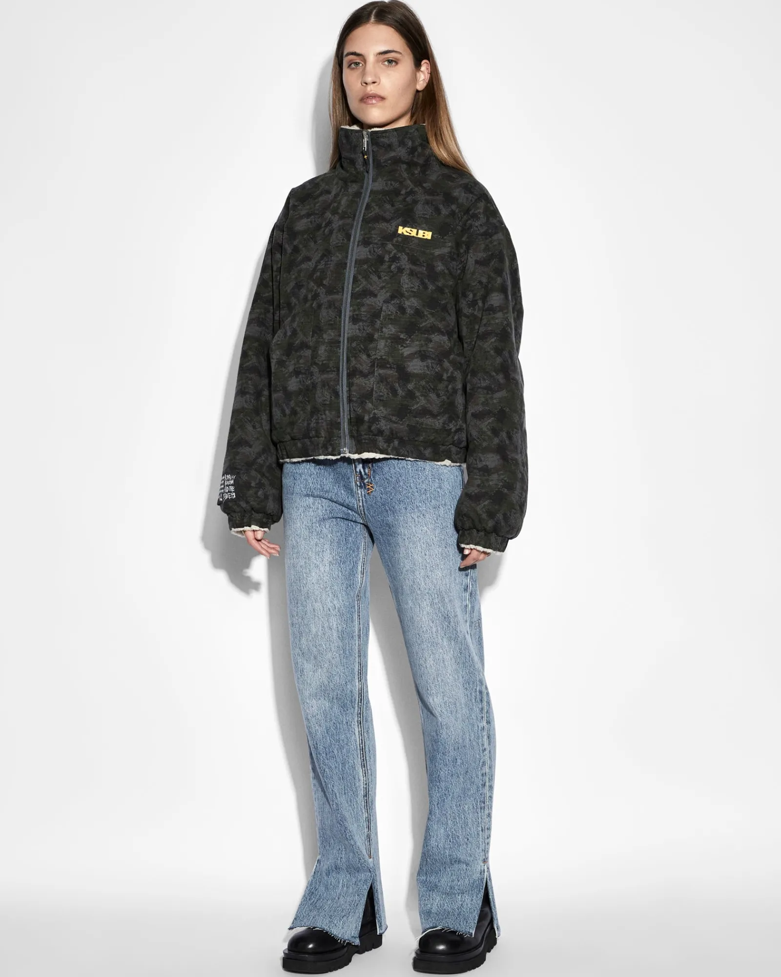 Flash Sale Ksubi Reversible Puffer Jacket Camo / Ecru