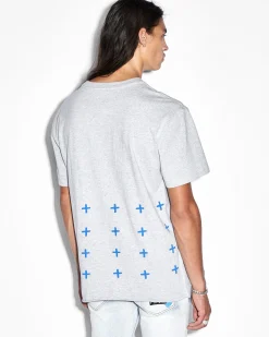 New Ksubi Right Time Biggie Ss Tee Grey Marle