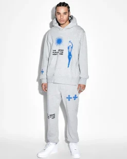 Hot Ksubi Right Time Kash Hoodie Grey Marle