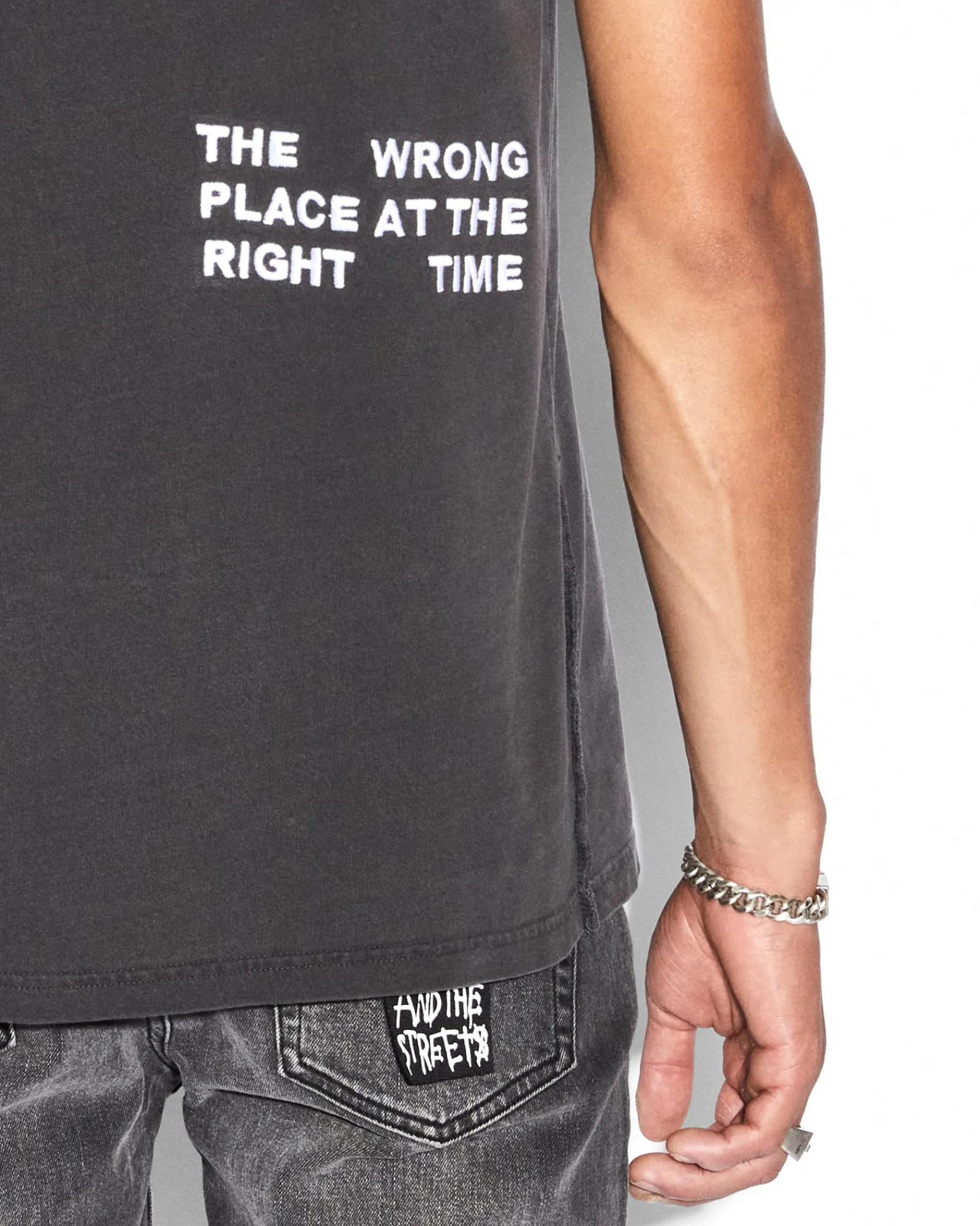 Best Ksubi Right Time Kash Ss Tee Faded Black