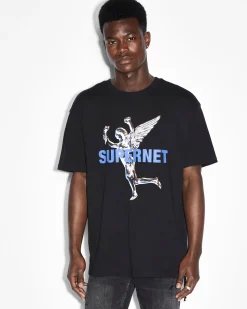 Shop Ksubi Rolls Biggie Ss Tee Jet Black
