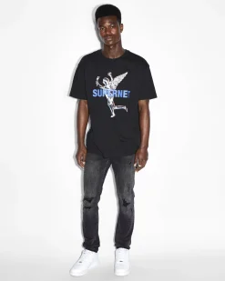 Shop Ksubi Rolls Biggie Ss Tee Jet Black