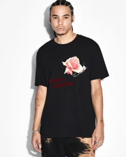 Sale Ksubi Rose Garden Kash Ss Tee Jet Black