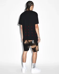 Sale Ksubi Rose Garden Kash Ss Tee Jet Black