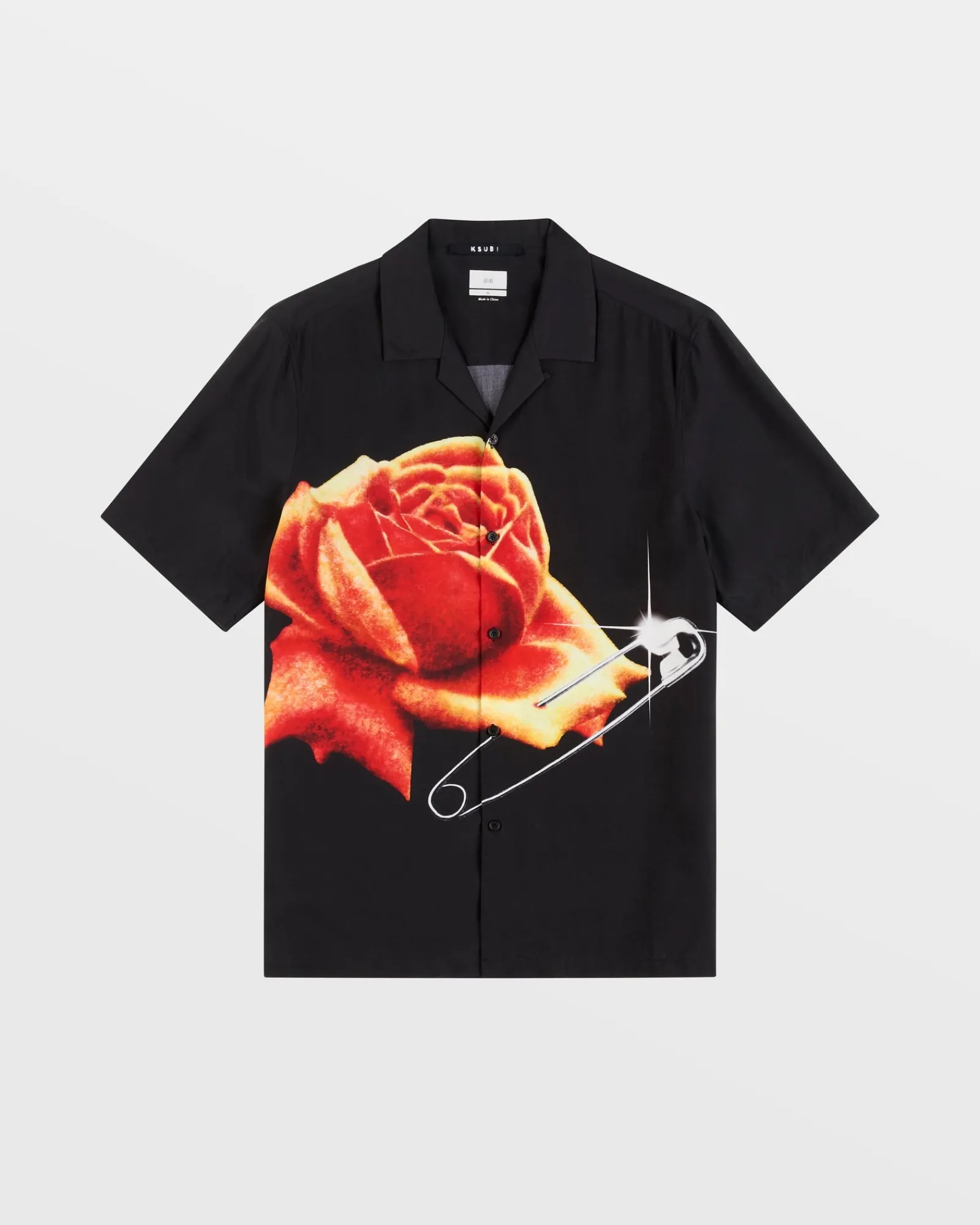 Hot Ksubi Rose Garden Resort Ss Shirt Black