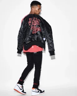 Store Ksubi Royalty Bomber Jacket Black