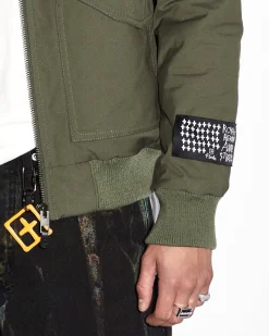 Outlet Ksubi Royalty Bomber Jacket Khaki
