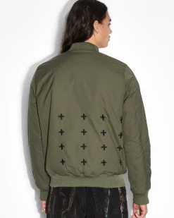 Outlet Ksubi Royalty Bomber Jacket Khaki