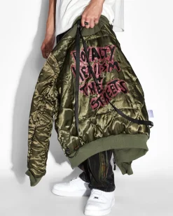 Outlet Ksubi Royalty Bomber Jacket Khaki