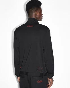 Hot Ksubi Scripted Antidote Trak Jacket Black/Red