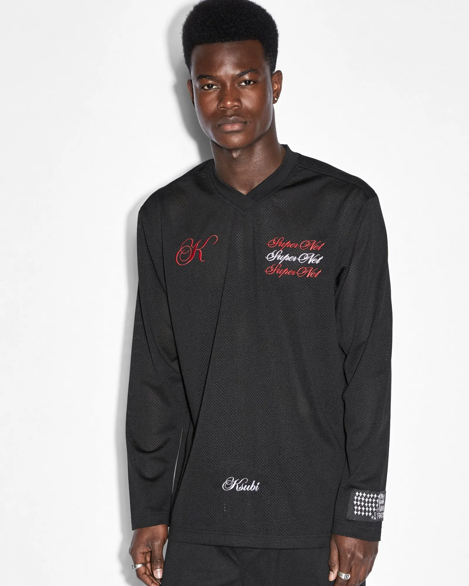 Store Ksubi Scripted Hockey Jersey Black