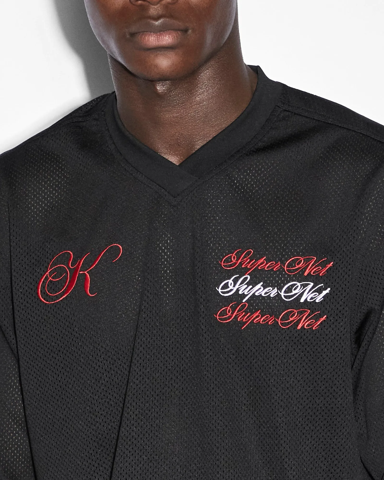 Store Ksubi Scripted Hockey Jersey Black