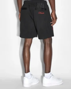 Online Ksubi Scripted Mesh Short Black