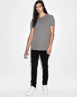 Shop Ksubi Seeing Lines Ss Tee Vintage Grey