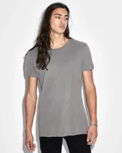Shop Ksubi Seeing Lines Ss Tee Vintage Grey