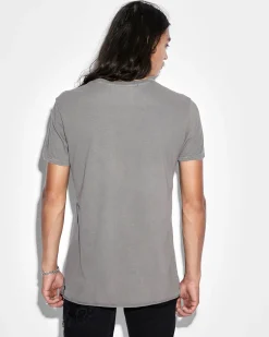 Shop Ksubi Seeing Lines Ss Tee Vintage Grey
