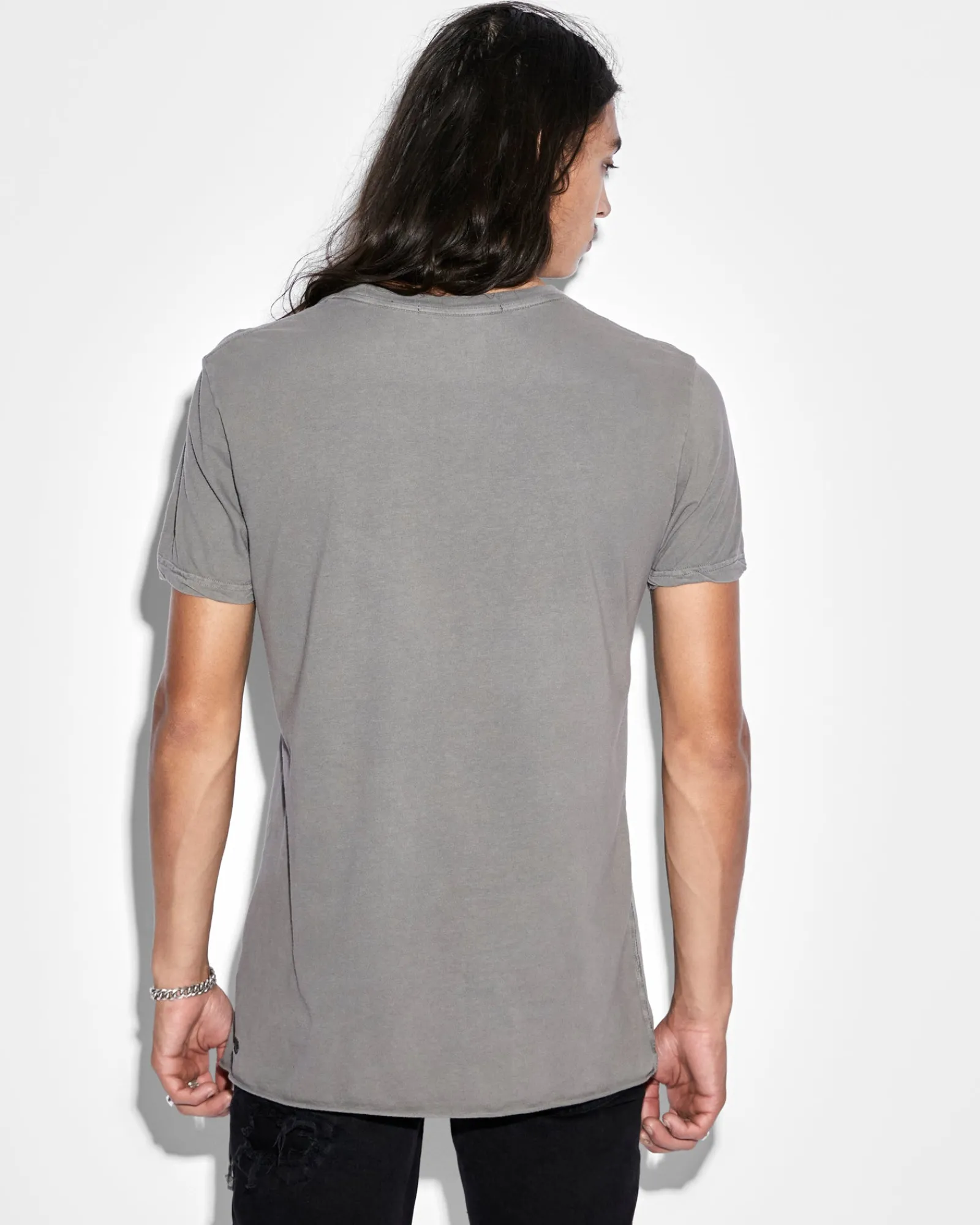 Shop Ksubi Seeing Lines Ss Tee Vintage Grey
