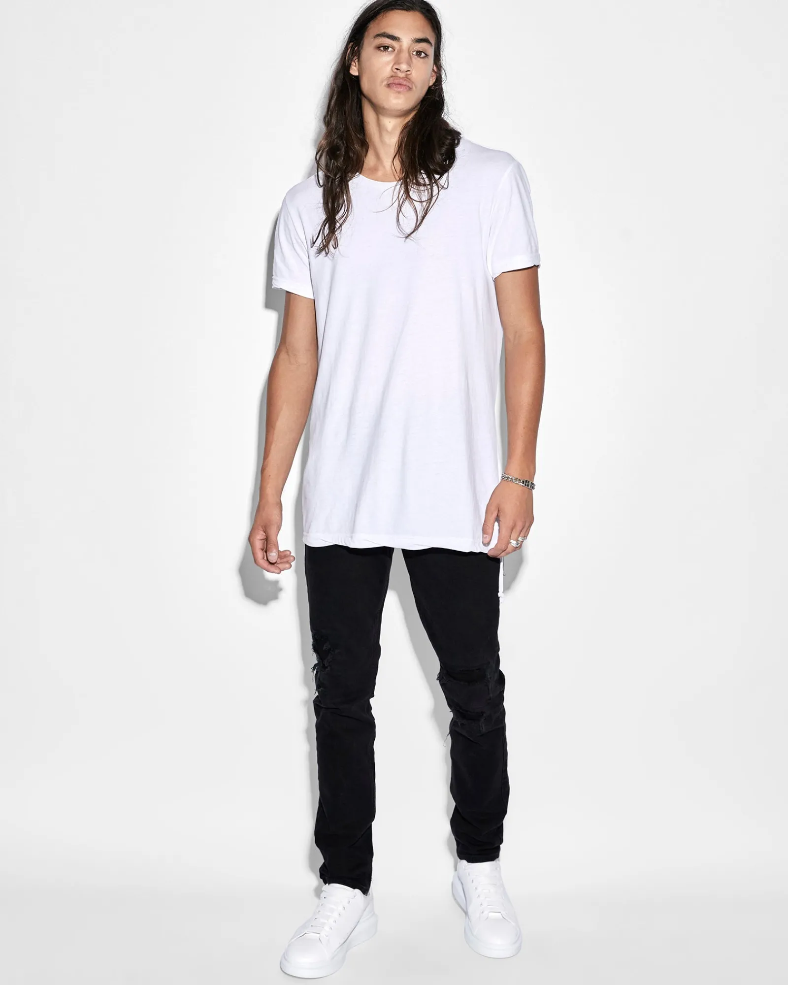 Clearance Ksubi Seeing Lines Ss Tee White