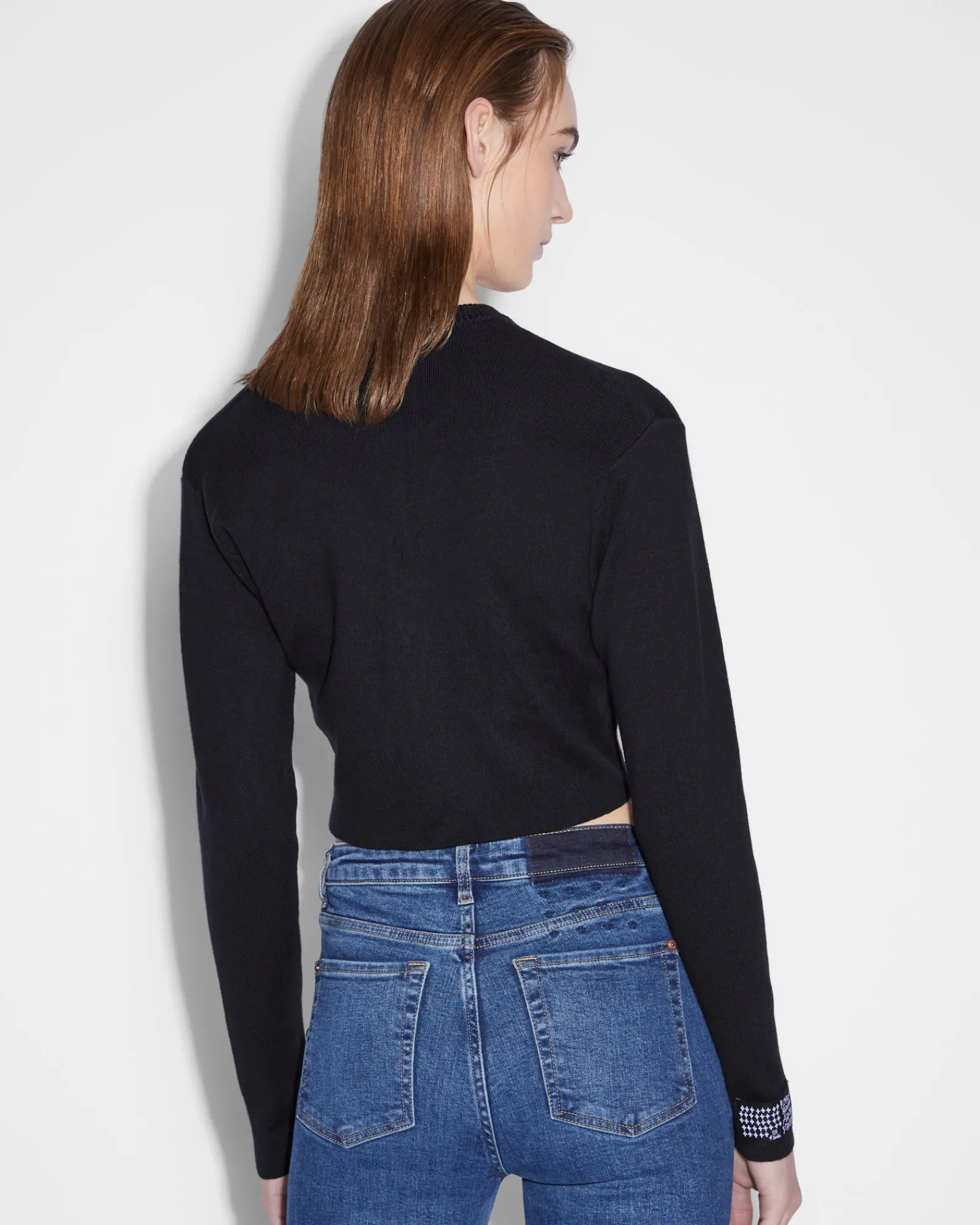 New Ksubi Shrunken Cardi Black Emblazed