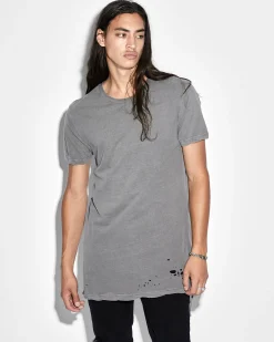 Discount Ksubi Sioux Ss Tee Vintage Grey
