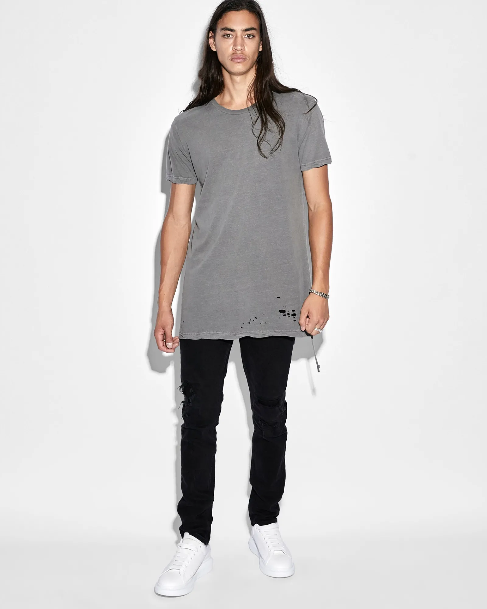 Discount Ksubi Sioux Ss Tee Vintage Grey