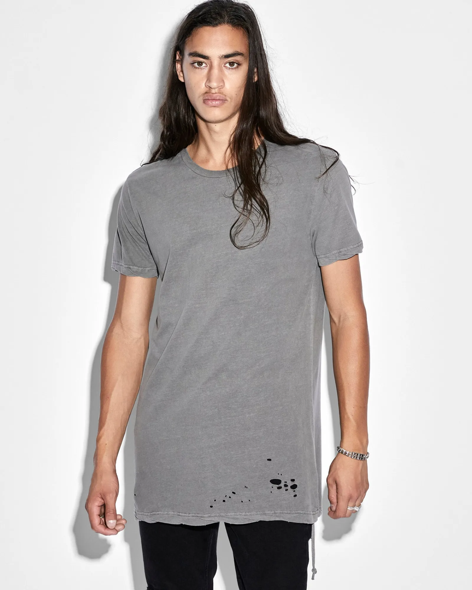 Discount Ksubi Sioux Ss Tee Vintage Grey