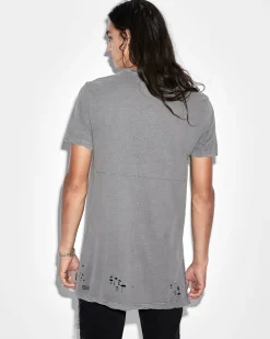 Discount Ksubi Sioux Ss Tee Vintage Grey