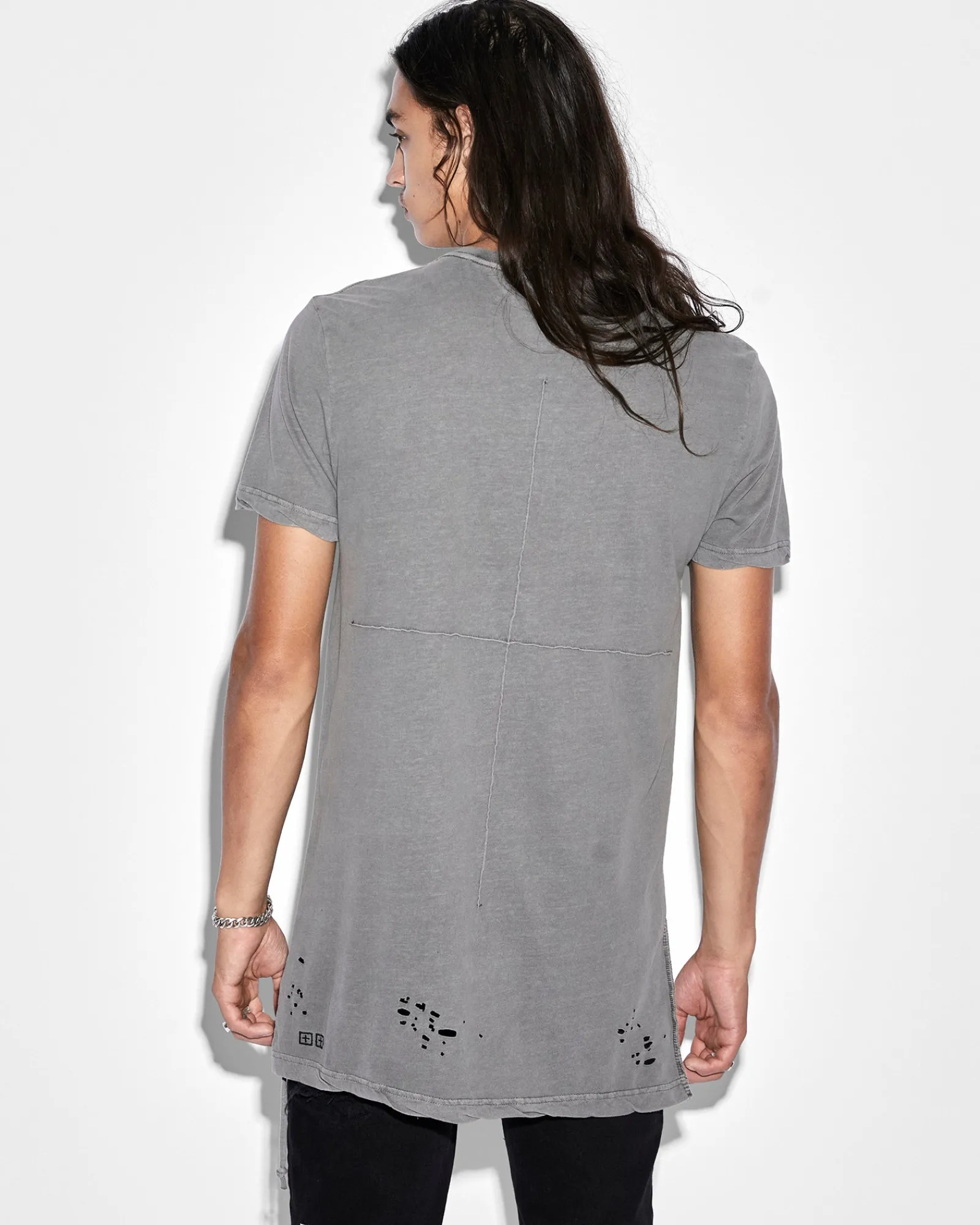 Discount Ksubi Sioux Ss Tee Vintage Grey