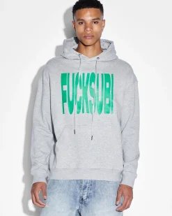 New Ksubi Slawn Biggie Hoodie Grey Marle
