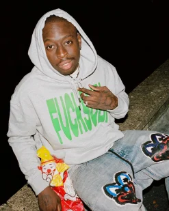 Hot Ksubi Slawn Biggie Hoodie Grey Marle