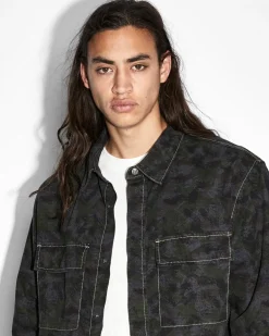 Outlet Ksubi Snakebite Ls Shirt Camo