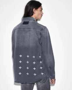 Clearance Ksubi Snakebite Shirt Skar Ticket