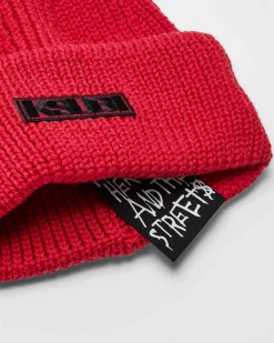 Shop Ksubi Sott Beanie Red/Black