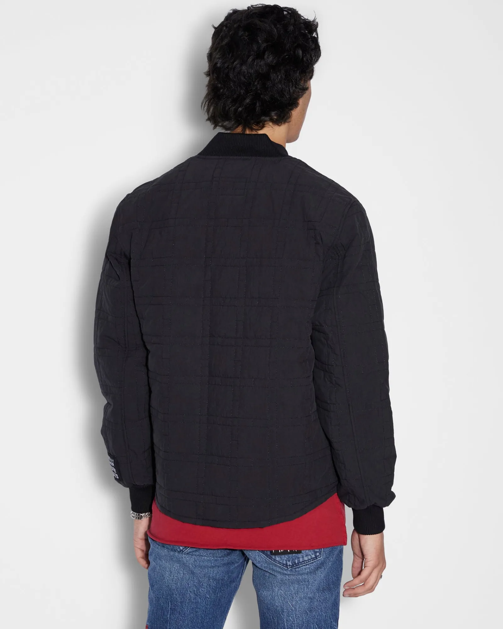 Outlet Ksubi South Quilted Bomber Black